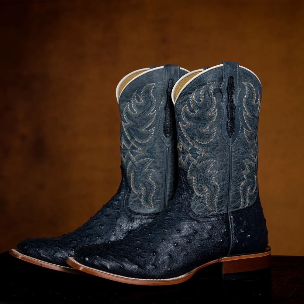 Blaine 11" Ostrich in grey.