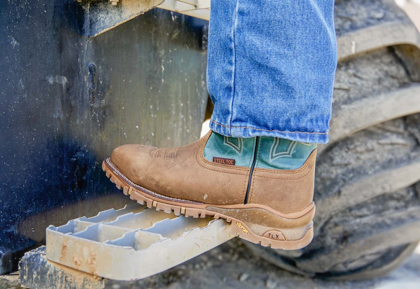 Featuring the Roustabout 11" Steel Toe Waterproof Work Boot in brown.