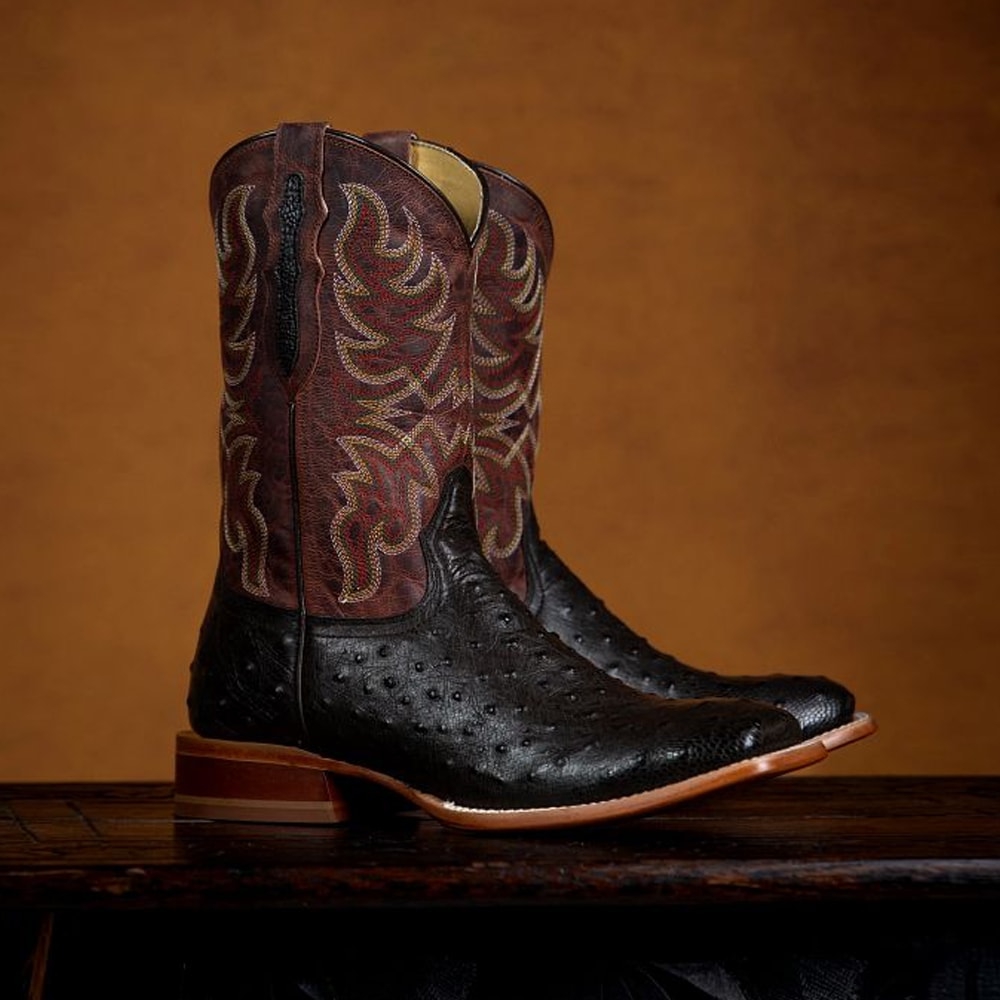 Featuring the Blaine 11" Ostrich in brown.