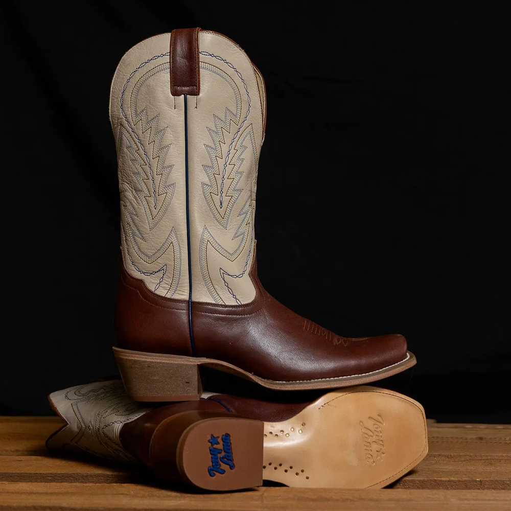 Featuring the The Beau 13" Western boot in tan.