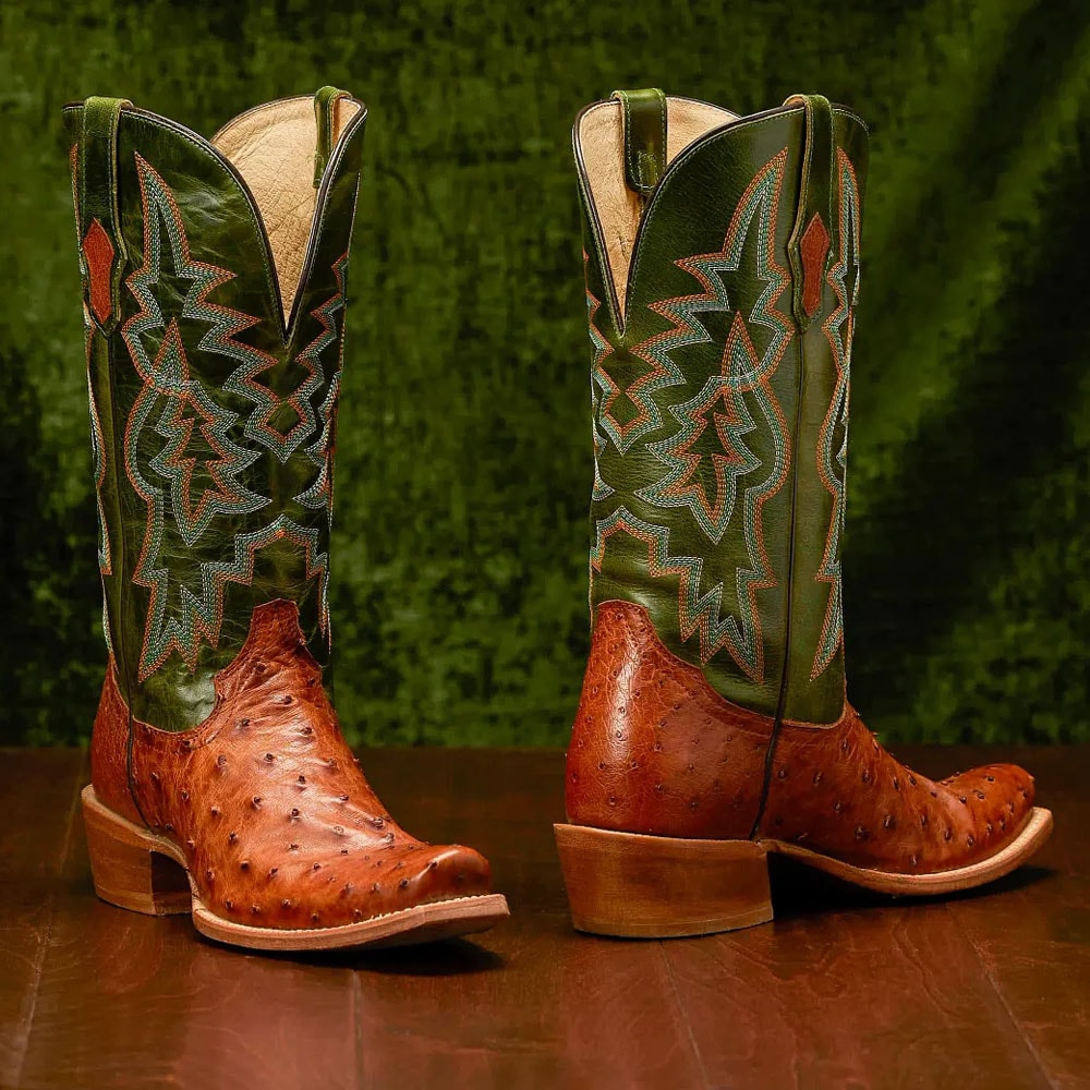 Featuring the Rylen 13" Full Quill Ostrich western boot in Brown.