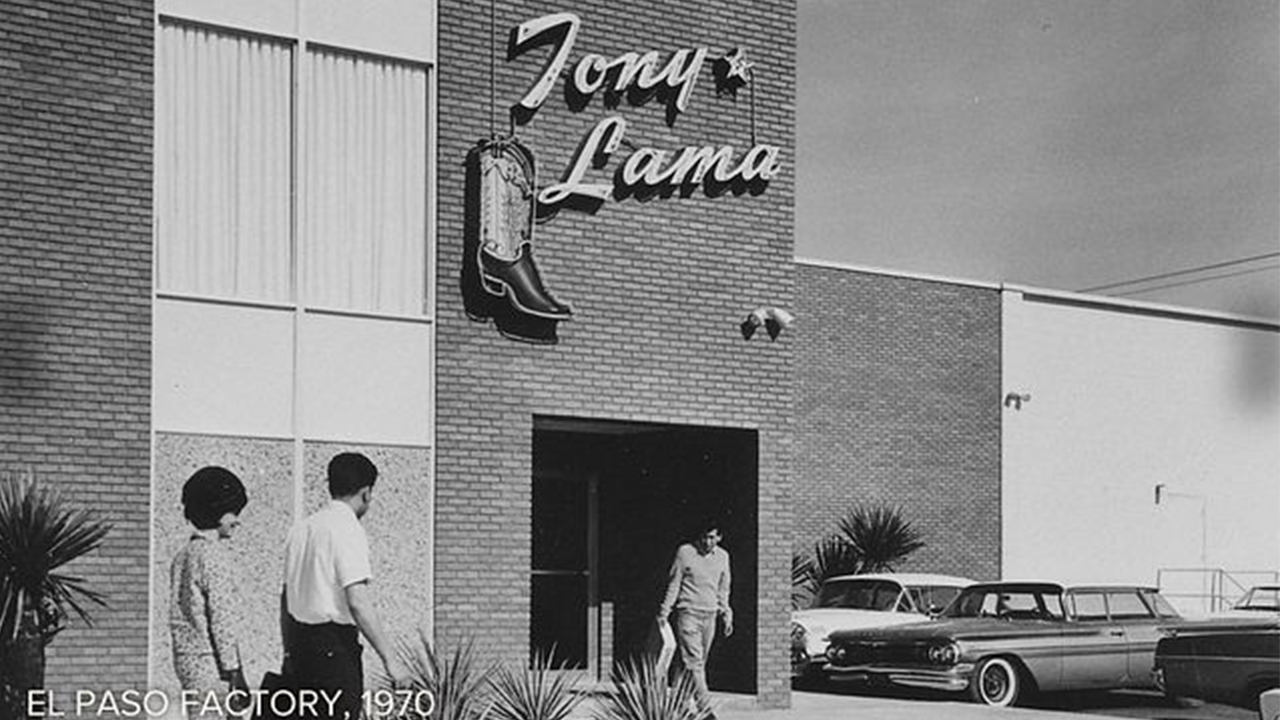 Tony Lama Factory in el paso in 1970